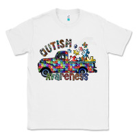 White autism avareness Classic Tee - SublimationCraftShop