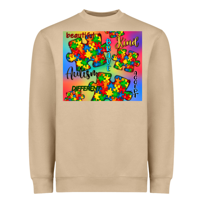 Autism Puzzle Piece Heavyweight Sweatshirt by CowGirlArtShop | Teevron