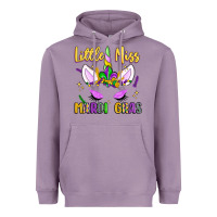 Lavender little miss mardi gras Heavyweight Hoodie - LillyAllenDesigns