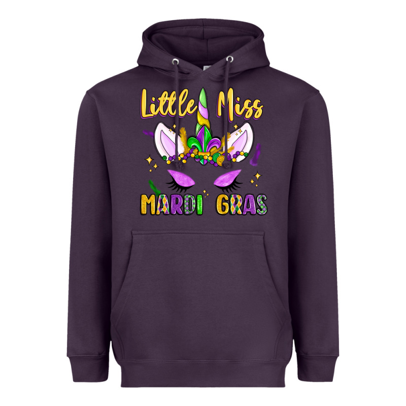 Little Miss Mardi Gras Heavyweight Hoodie by LillyAllenDesigns | Teevron