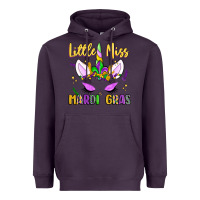 Plum little miss mardi gras Heavyweight Hoodie - LillyAllenDesigns