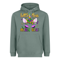 Sage little miss mardi gras Heavyweight Hoodie - LillyAllenDesigns