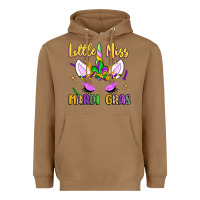 Toasted Coconut little miss mardi gras Heavyweight Hoodie - LillyAllenDesigns