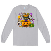 Moon Dust Black cat pumpkin Long Sleeve Tee - NancyCooperArtShop