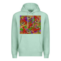 Seafoam mardi gras crawfish king cake Premium Hoodie - RanaPortraitStore