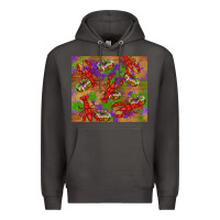Smoke mardi gras crawfish king cake Premium Hoodie - RanaPortraitStore