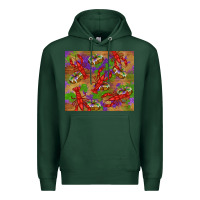 Sports Green mardi gras crawfish king cake Premium Hoodie - RanaPortraitStore