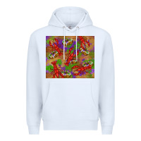 White mardi gras crawfish king cake Premium Hoodie - RanaPortraitStore
