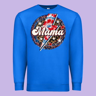 Western Mama Patriotic 4th Of July Premium Sweatshirt Designed By Lillyallendesigns