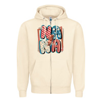 Sandshell 4th of July nana with lightning bolt Zipper Hoodie - FaDigitalArtStudio