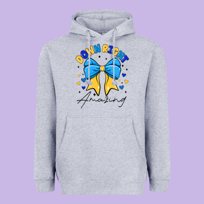 Down Right Amazing Heavyweight Hoodie Designed By Cowhidedigitalart