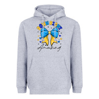 Heather Grey Down Right Amazing Heavyweight Hoodie - CowhideDigitalArt