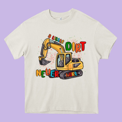 A Little Dirt Never Hurt Heavy Core Tee Designed By Maliassmallbusiness