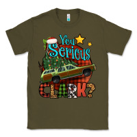 Army Green you serious clark with christmas car Classic Tee - Jasminsmagicworld