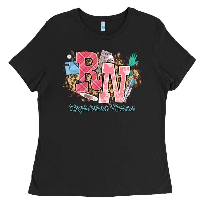 Rn Registered Nurse Western Ladies Tee by NancyCooperArtShop | Teevron