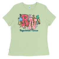 Matcha rn registered nurse western Ladies Tee - NancyCooperArtShop