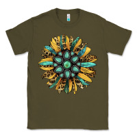Army Green Gemstone Sunflower Classic Tee - RanaPortraitStore