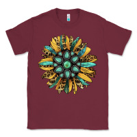 Burgundy Gemstone Sunflower Classic Tee - RanaPortraitStore