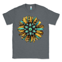 Charcoal Heather Gemstone Sunflower Classic Tee - RanaPortraitStore