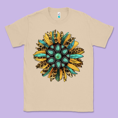 Gemstone Sunflower Classic Tee Designed By Ranaportraitstore