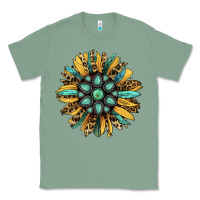 Sage Gemstone Sunflower Classic Tee - RanaPortraitStore