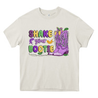 Cream shake your bootie mardi gras Heavy Core Tee - MaliasSmallBusiness