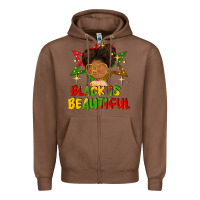 Chestnut black is beautiful Zipper Hoodie - FaDigitalArtStudio