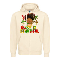 Sandshell black is beautiful Zipper Hoodie - FaDigitalArtStudio