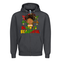 Smoke black is beautiful Zipper Hoodie - FaDigitalArtStudio