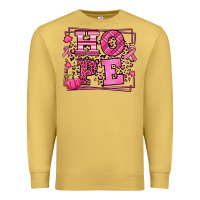 Antique Gold Hope Breast Cancer Awareness Fall Premium Sweatshirt - LillyAllenDesigns