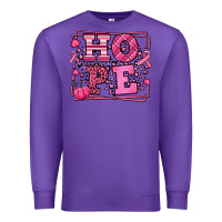 Purple Hope Breast Cancer Awareness Fall Premium Sweatshirt - LillyAllenDesigns