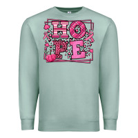 Seafoam Hope Breast Cancer Awareness Fall Premium Sweatshirt - LillyAllenDesigns