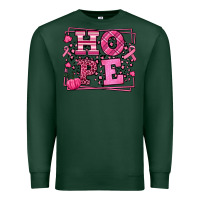 Sports Green Hope Breast Cancer Awareness Fall Premium Sweatshirt - LillyAllenDesigns