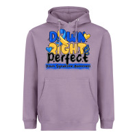 Lavender down right perfect down syndrome awareness Heavyweight Hoodie - CowhideDigitalArt