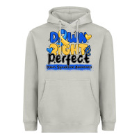 Moon Dust down right perfect down syndrome awareness Heavyweight Hoodie - CowhideDigitalArt