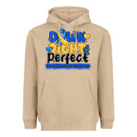 Mushroom down right perfect down syndrome awareness Heavyweight Hoodie - CowhideDigitalArt