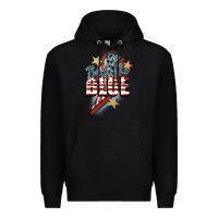 Black Back the blue Premium Hoodie - FaDigitalArtStudio