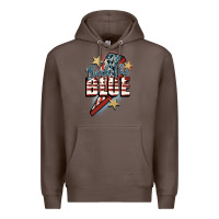 Coffee Back the blue Premium Hoodie - FaDigitalArtStudio