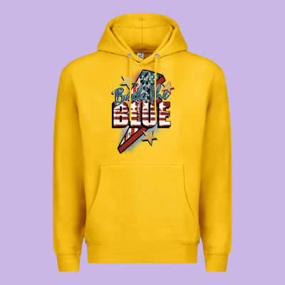 Back The Blue Premium Hoodie Designed By Fadigitalartstudio