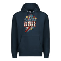Navy Back the blue Premium Hoodie - FaDigitalArtStudio