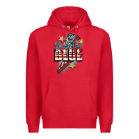 Red Back the blue Premium Hoodie - FaDigitalArtStudio