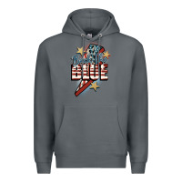 Rock Back the blue Premium Hoodie - FaDigitalArtStudio