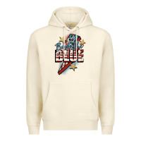 Sandshell Back the blue Premium Hoodie - FaDigitalArtStudio