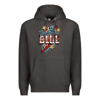 Smoke Back the blue Premium Hoodie - FaDigitalArtStudio