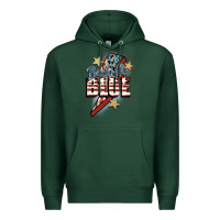 Sports Green Back the blue Premium Hoodie - FaDigitalArtStudio