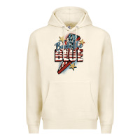 Tofu Back the blue Premium Hoodie - FaDigitalArtStudio