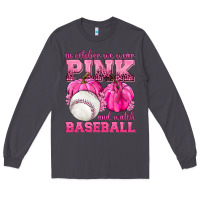 Smoke In October We Wear Pink and Watch Baseball Long Sleeve Tee - texasbilliewilder