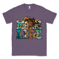 Lavender western momlife skull with bandana Classic Tee - Jasminsmagicworld