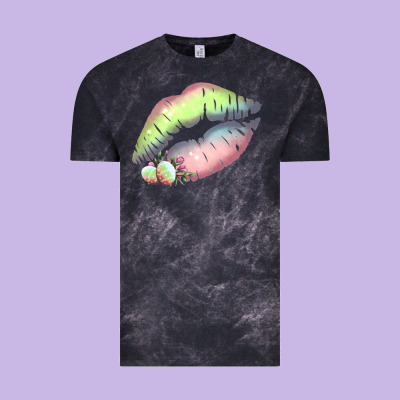 Pastel Color Easter Lips Vintage Tee Designed By Bettercallsaul