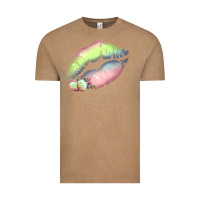 Vintage Coffee Pastel Color Easter Lips Vintage Tee - Bettercallsaul